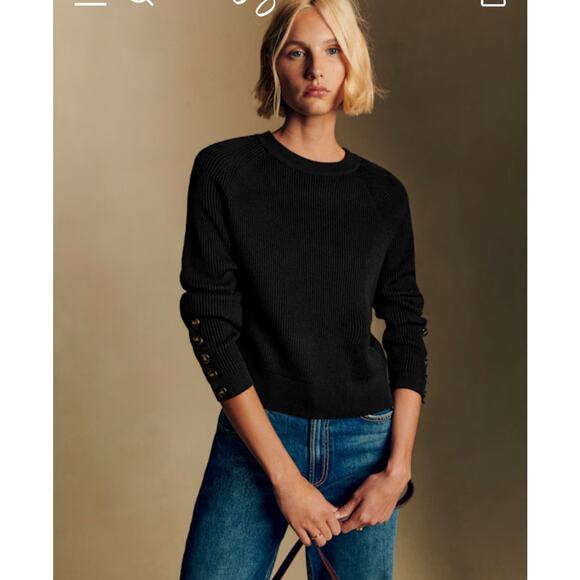 Sezane Sweaters - Sezane Sami Jumper Cotton Merino Wool Size XL NWT